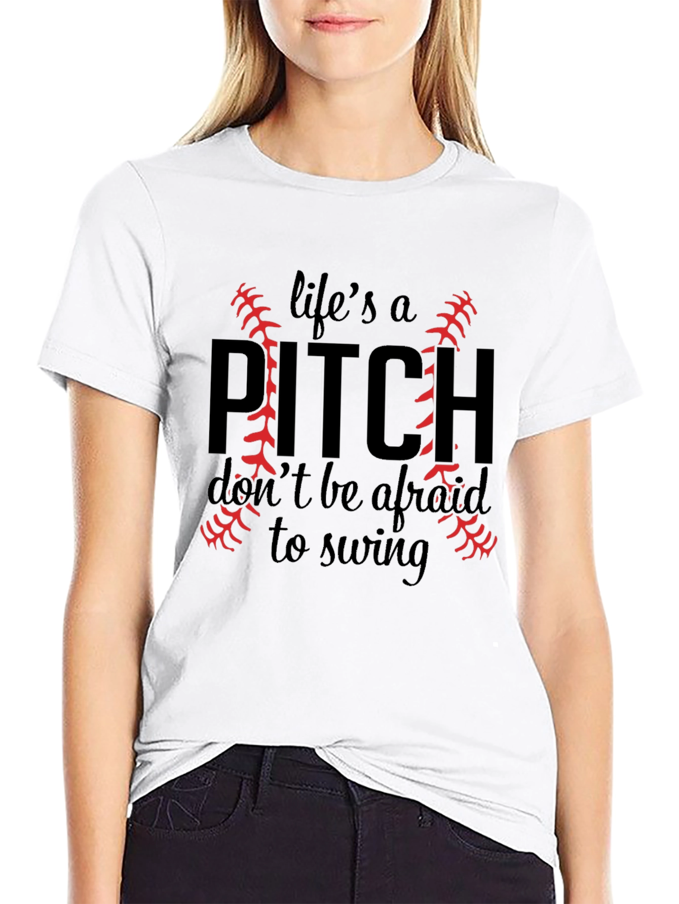 Lifes a Pitch Baseball T-Shirt