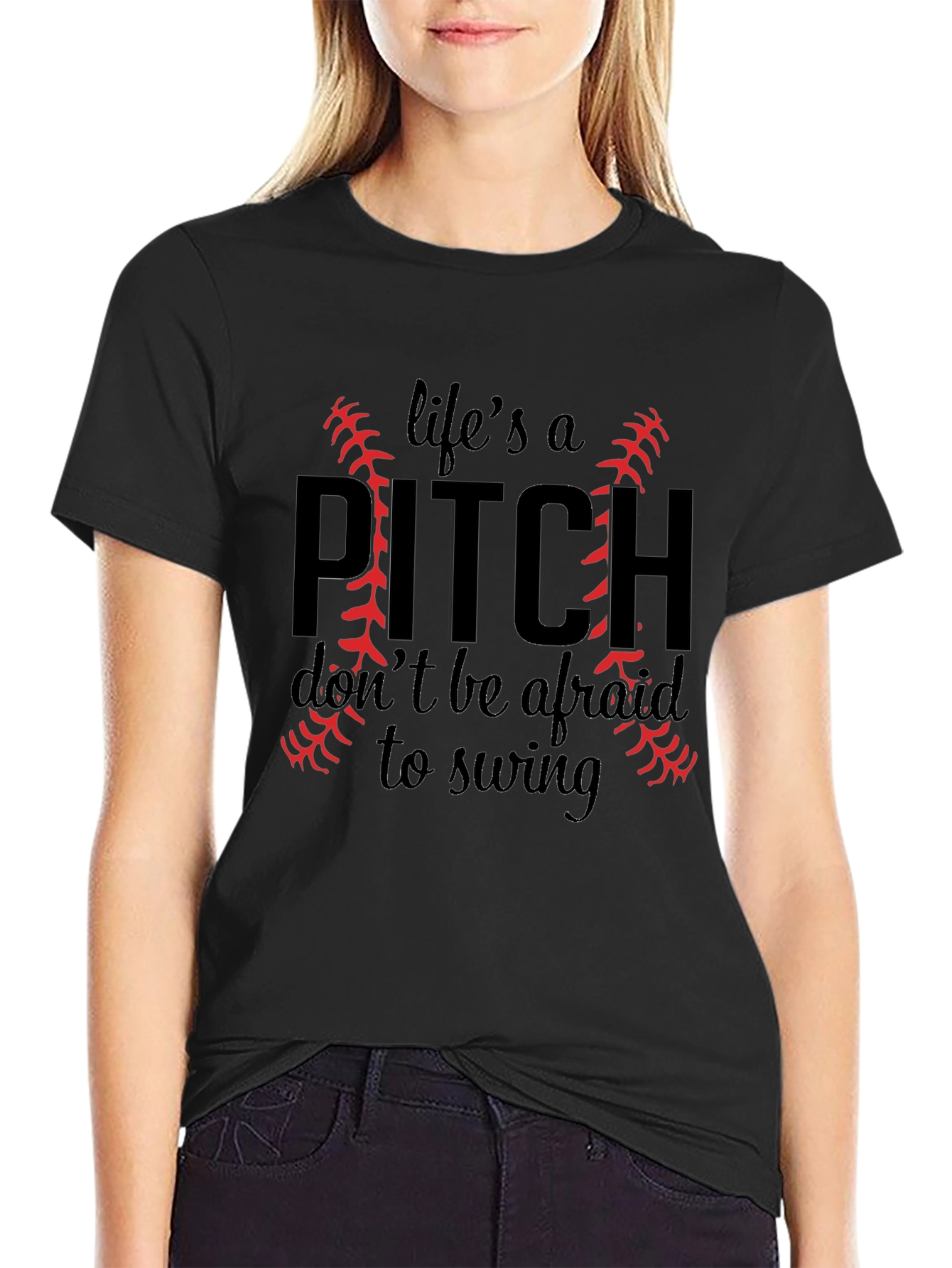 Lifes a Pitch Baseball T-Shirt
