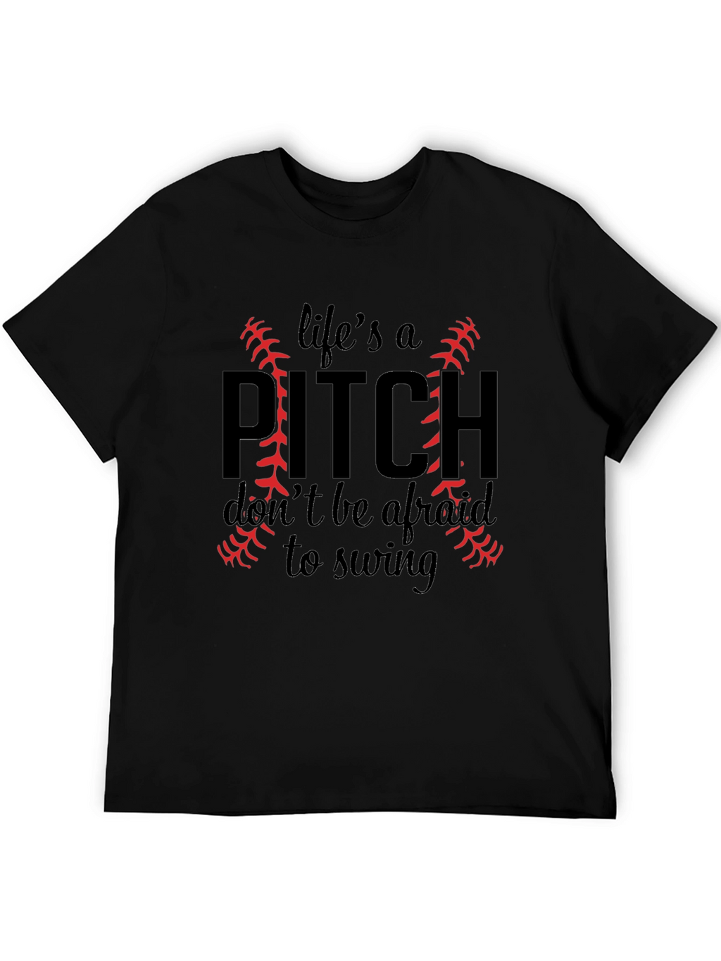 Lifes a Pitch Baseball T-Shirt
