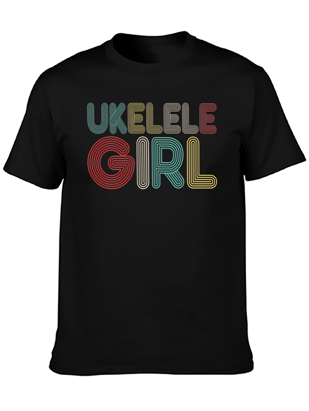 Ukulele Girl Graphic T-Shirt