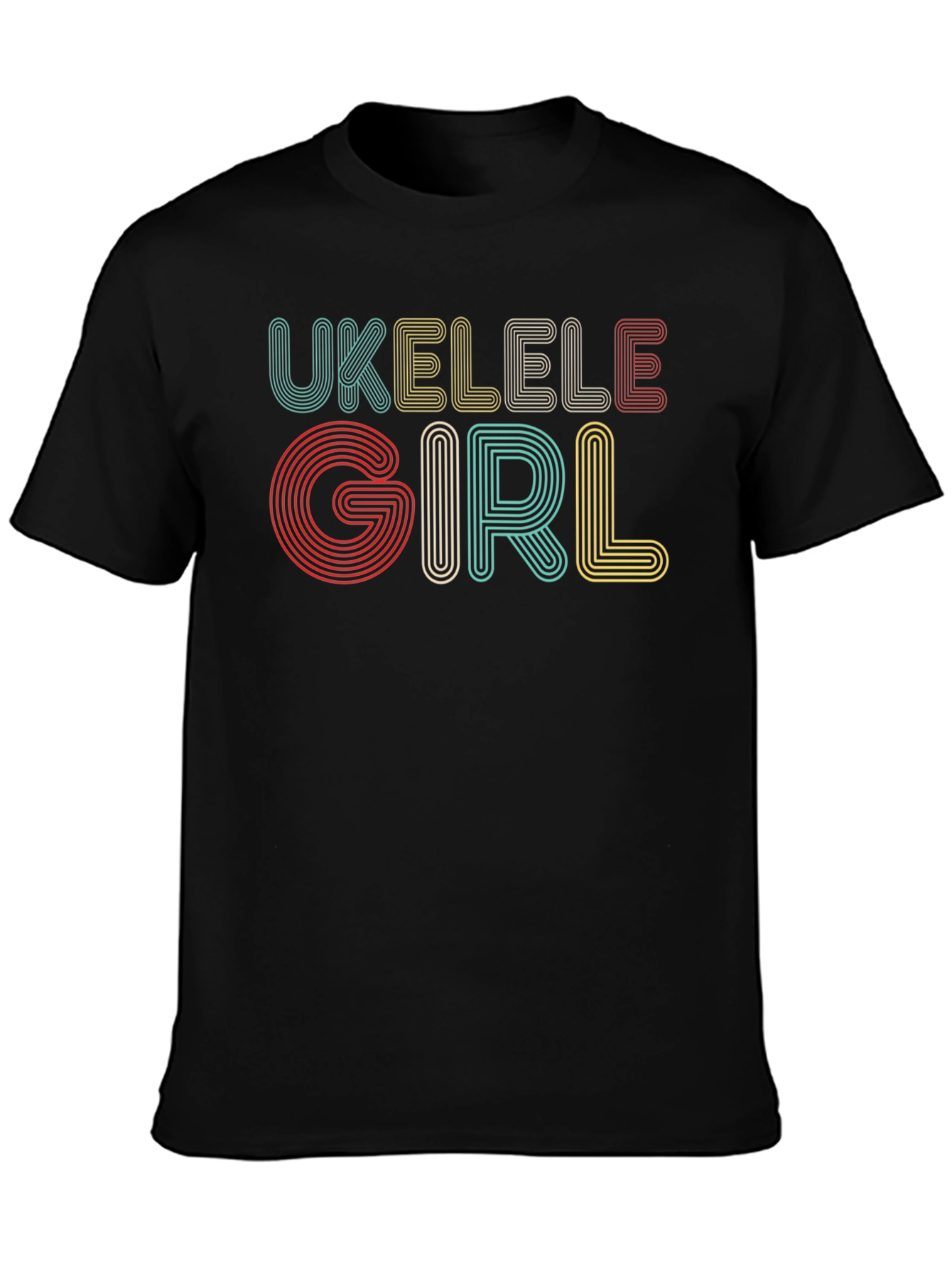 Ukulele Girl Graphic T-Shirt