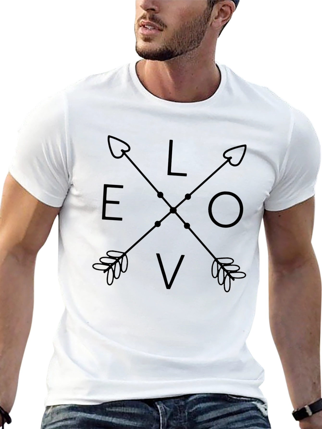 Love Arrow Graphic Tee - Trendy Casual Top