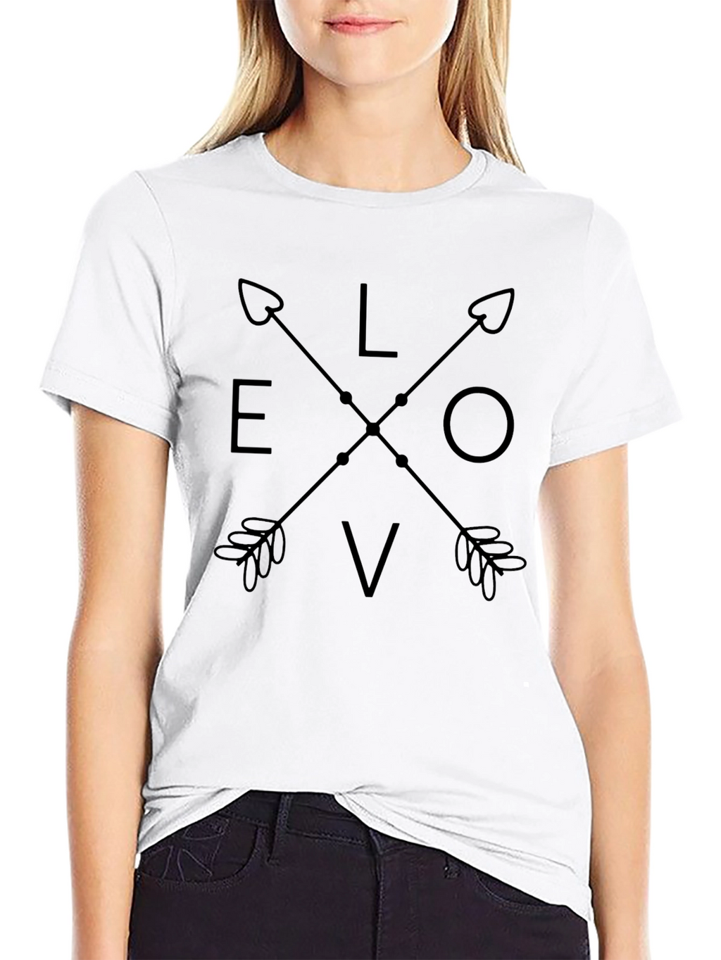 Love Arrow Graphic Tee - Trendy Casual Top