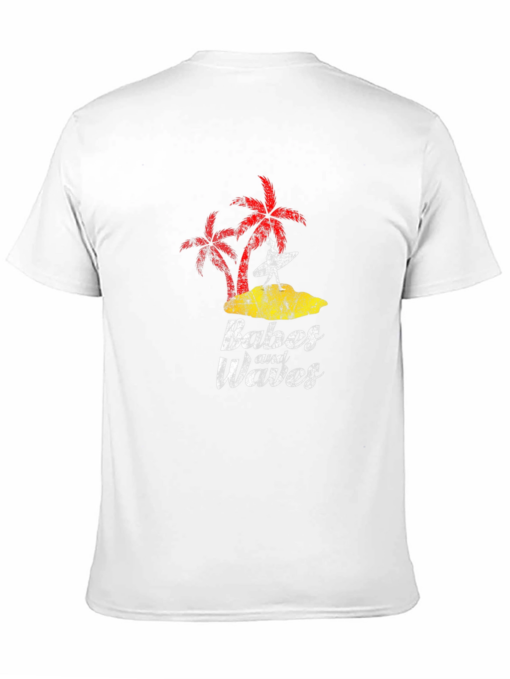 Babes and Waves Graphic Tee - Black Cotton T-Shirt