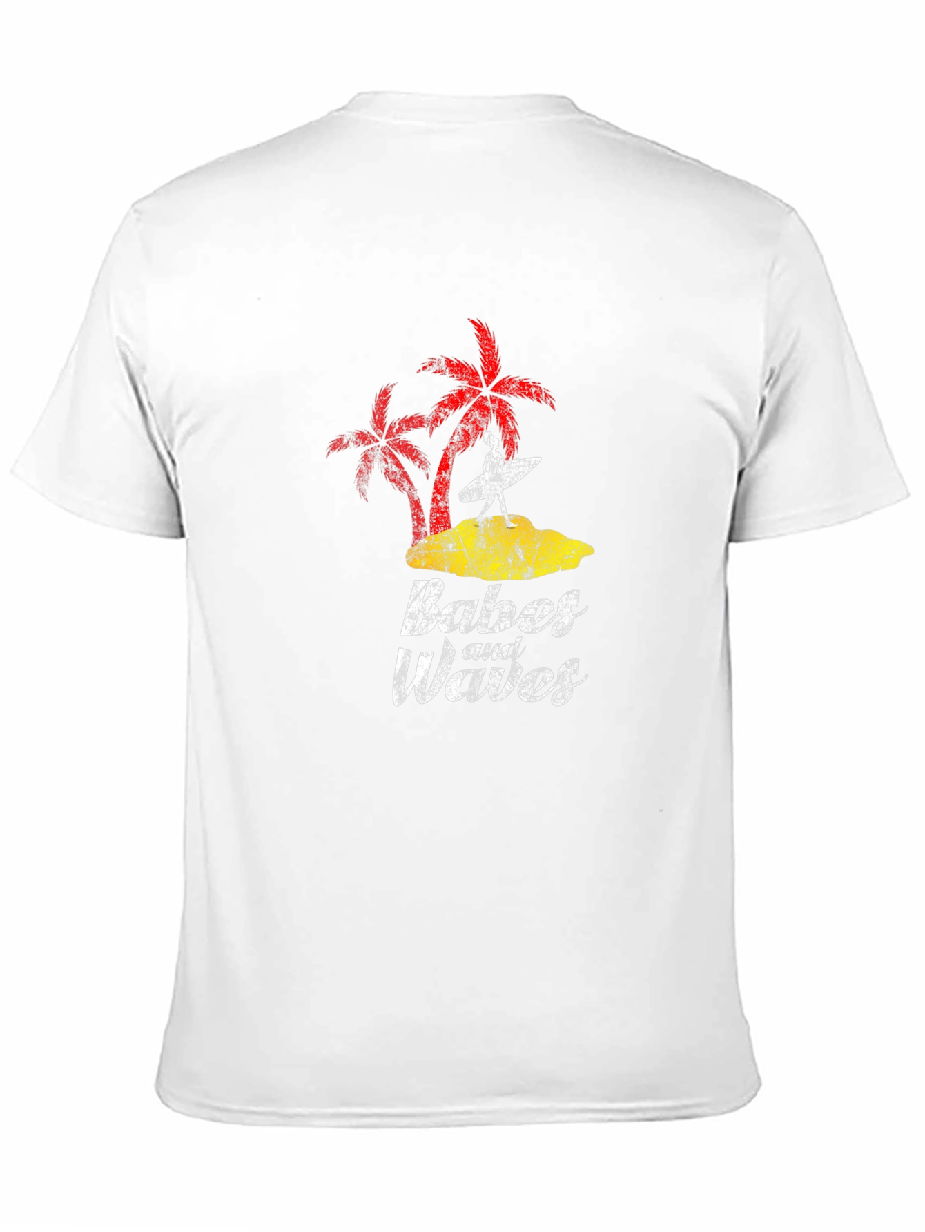 Babes and Waves Graphic Tee - Black Cotton T-Shirt