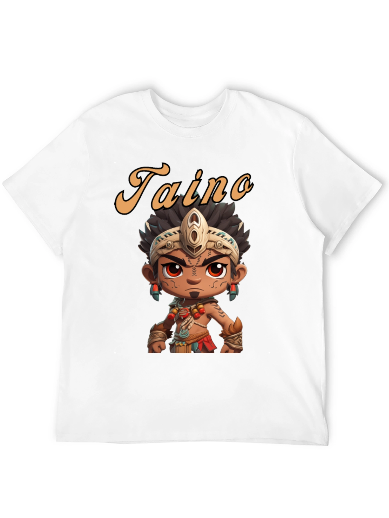 Taino Character Black T-Shirt