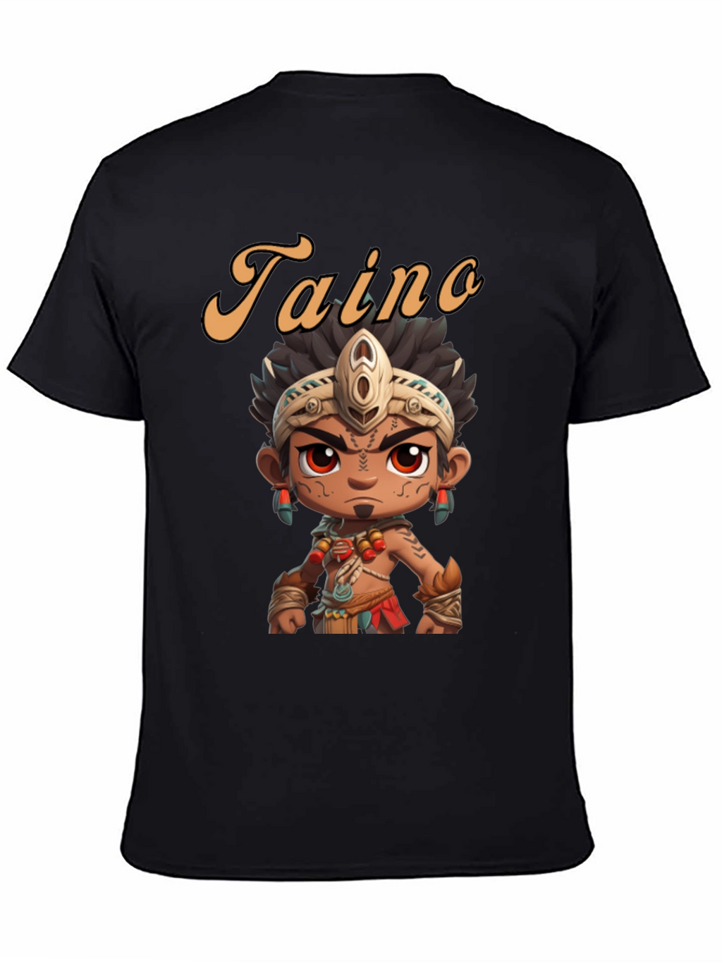 Taino Character Black T-Shirt