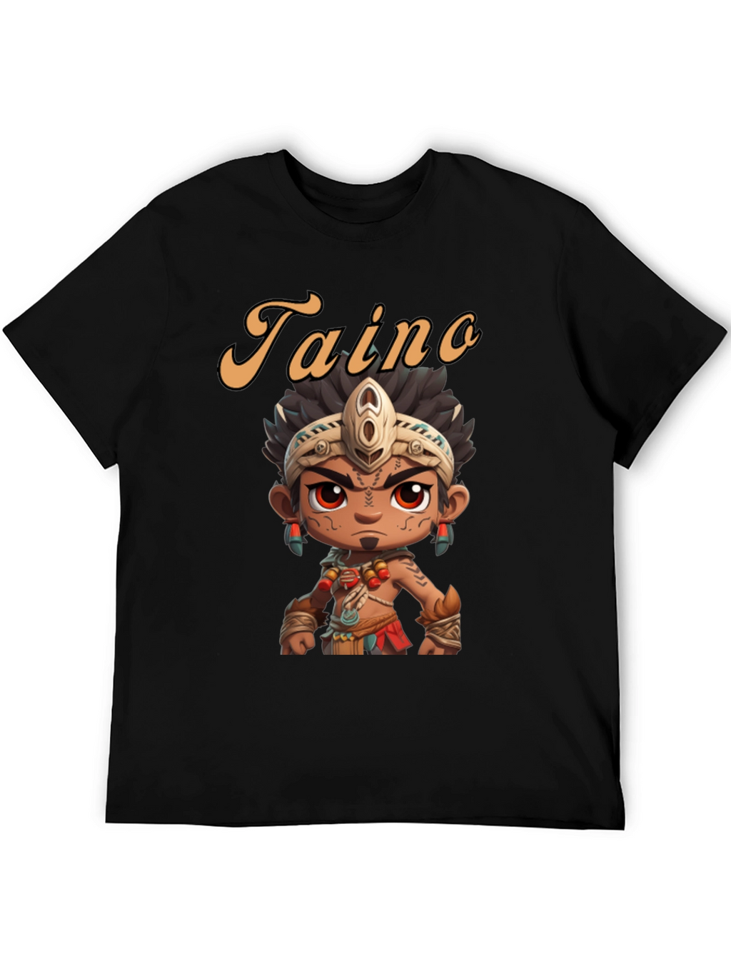 Taino Character Black T-Shirt