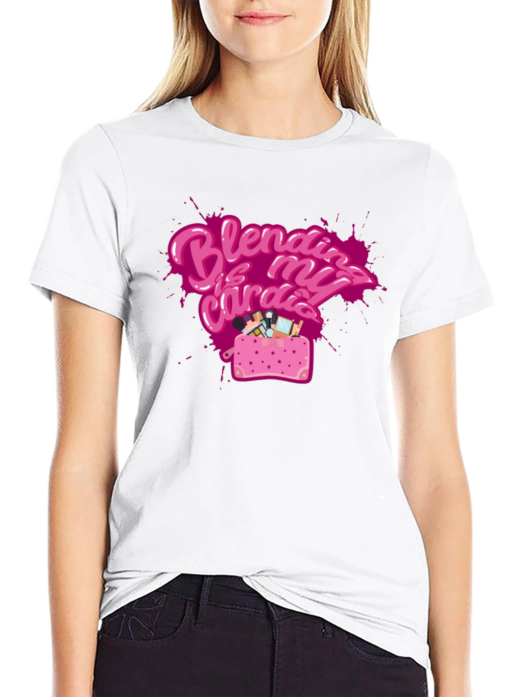 Blending is My Cardio Black T-Shirt