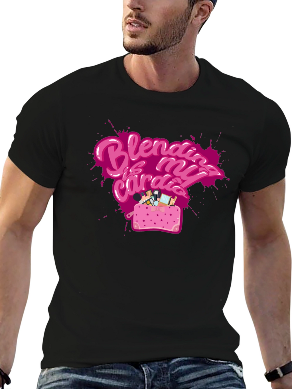 Blending is My Cardio Black T-Shirt