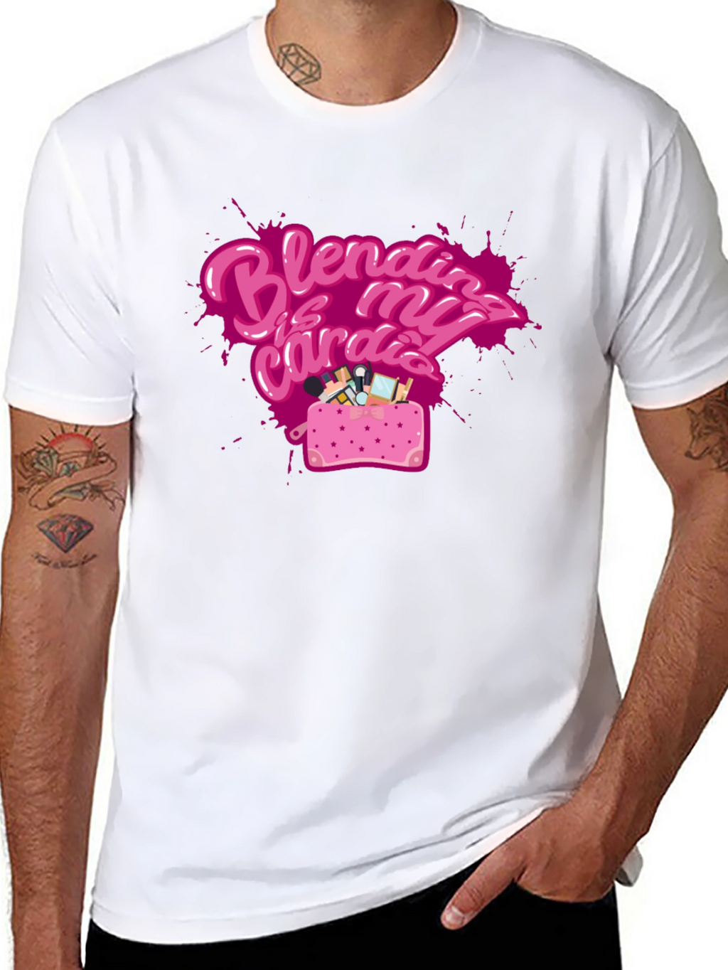 Blending is My Cardio Black T-Shirt