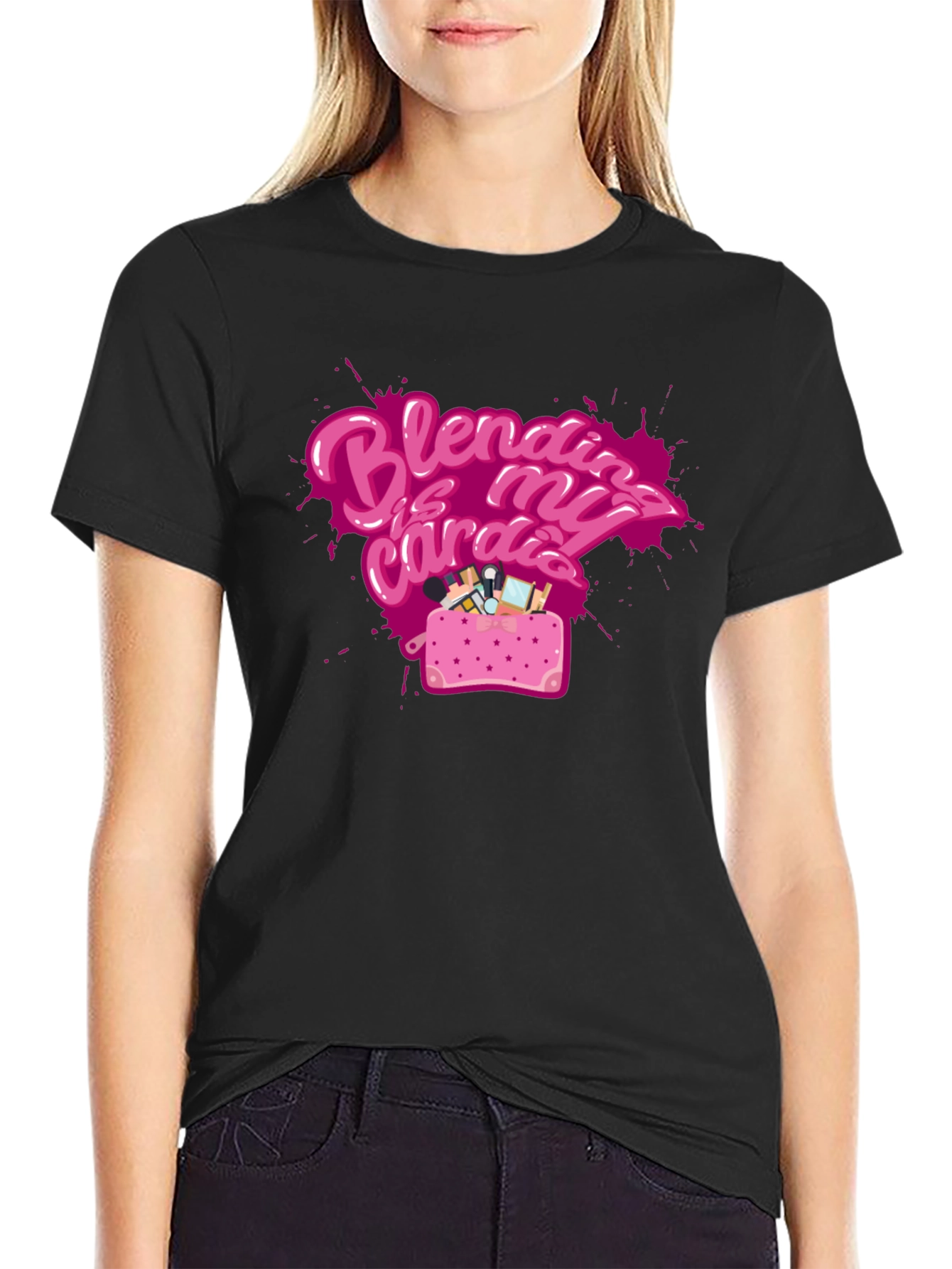 Blending is My Cardio Black T-Shirt
