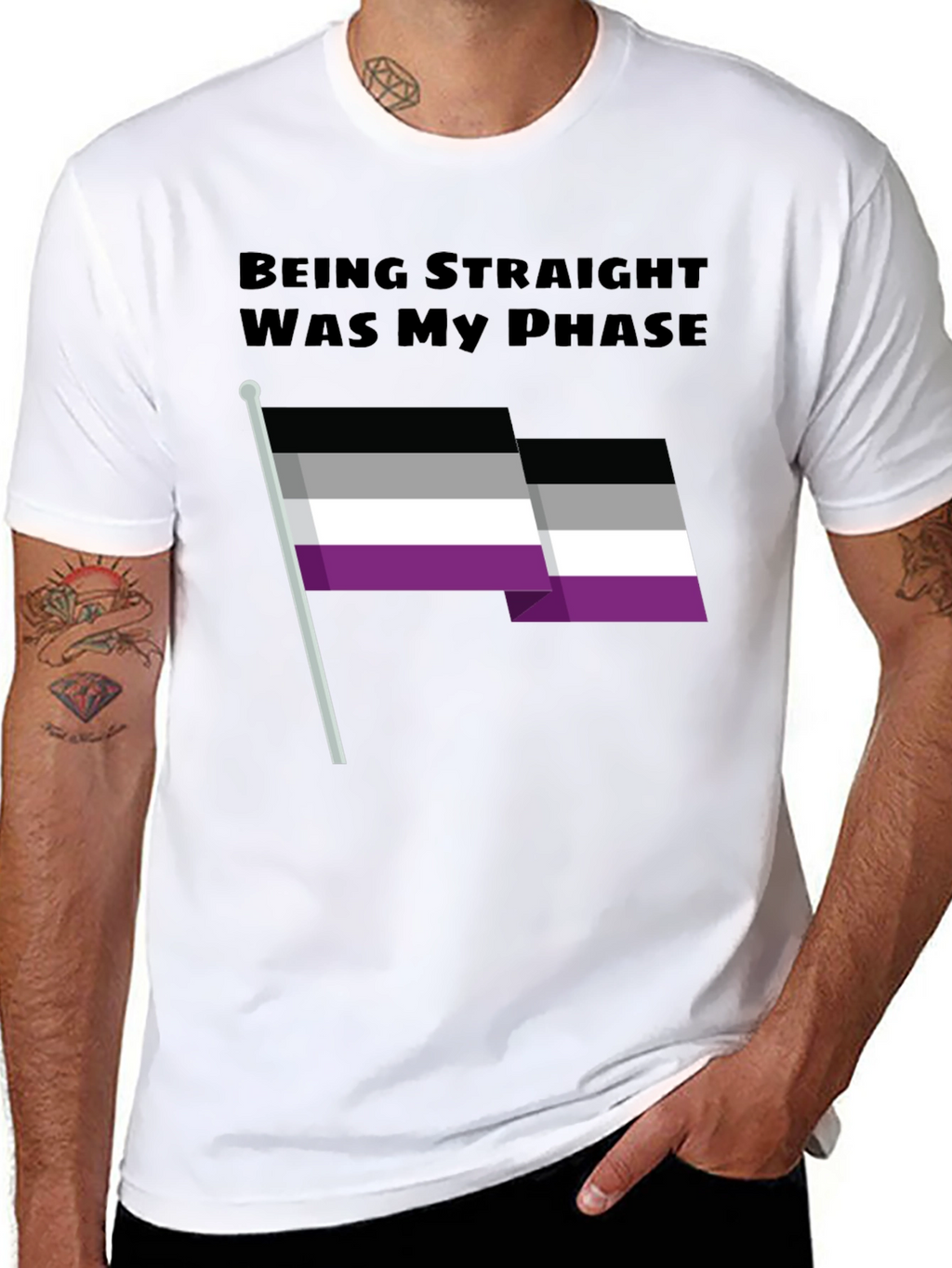 Being Straight Was My Phase Asexual Pride T-Shirt