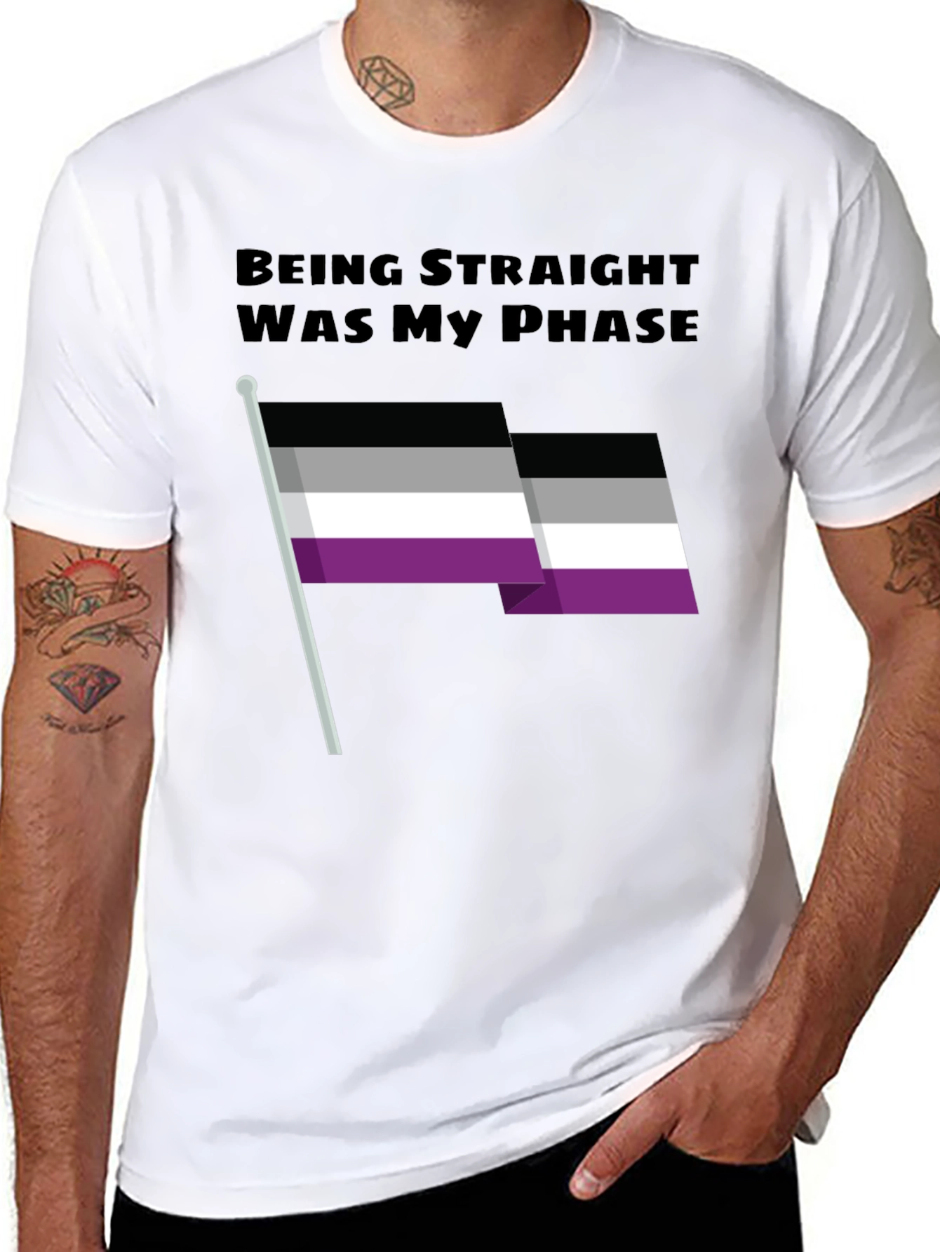 Being Straight Was My Phase Asexual Pride T-Shirt