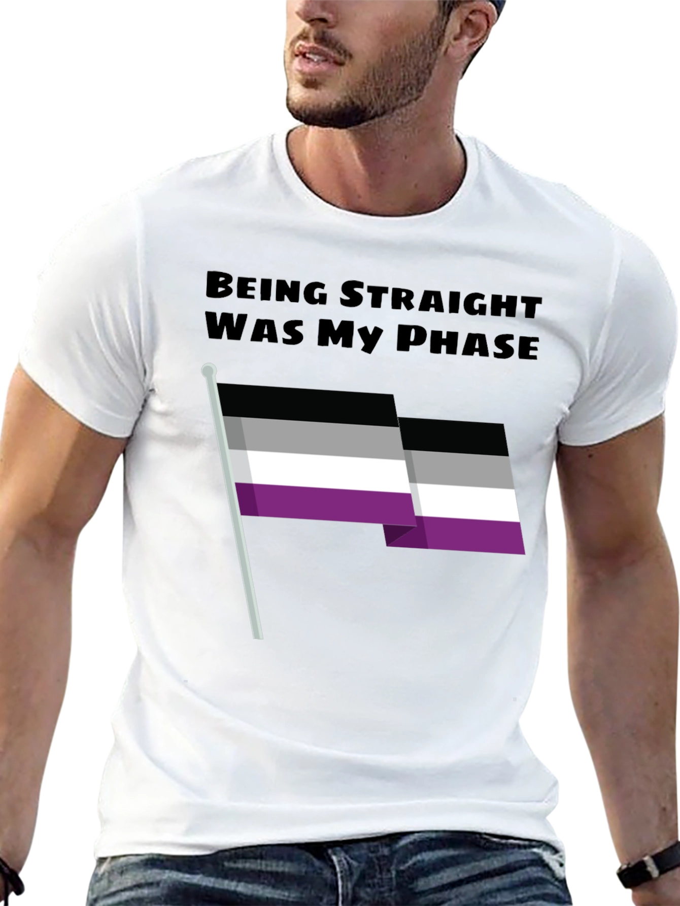 Being Straight Was My Phase Asexual Pride T-Shirt