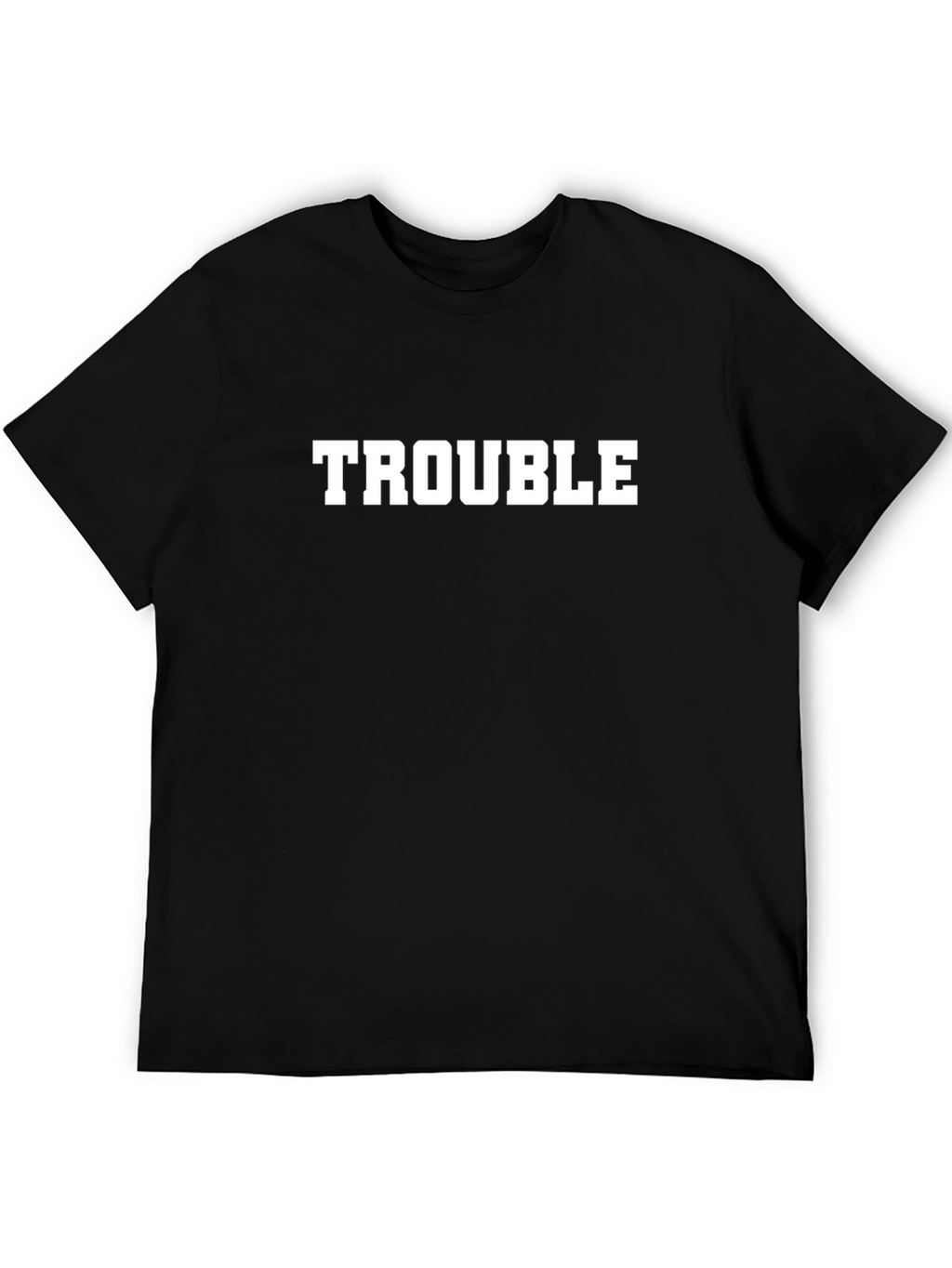 Trouble Black Graphic T-Shirt