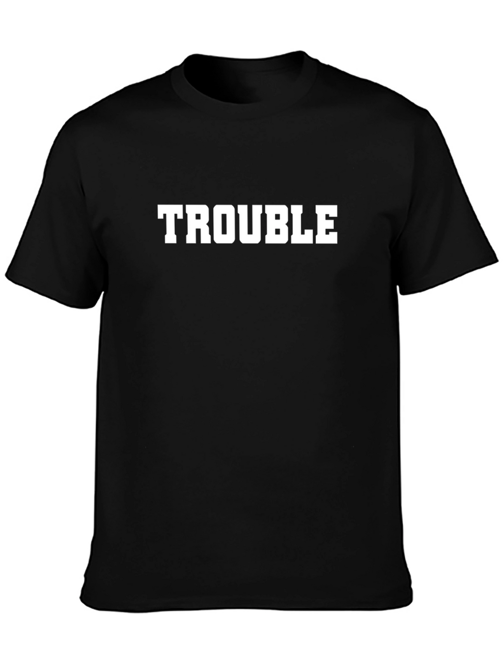 Trouble Black Graphic T-Shirt