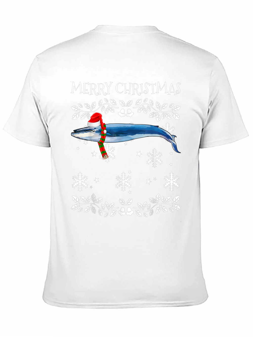 Whale Merry Christmas Graphic Tee