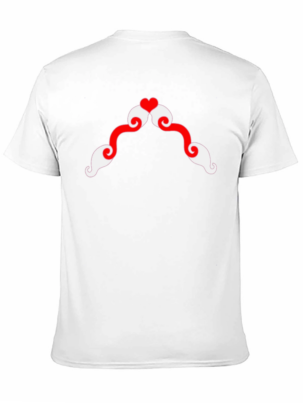 Heart Mustache Graphic Tee