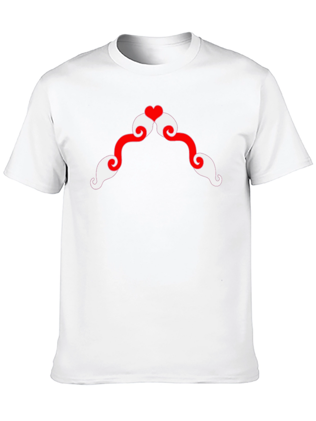 Heart Mustache Graphic Tee