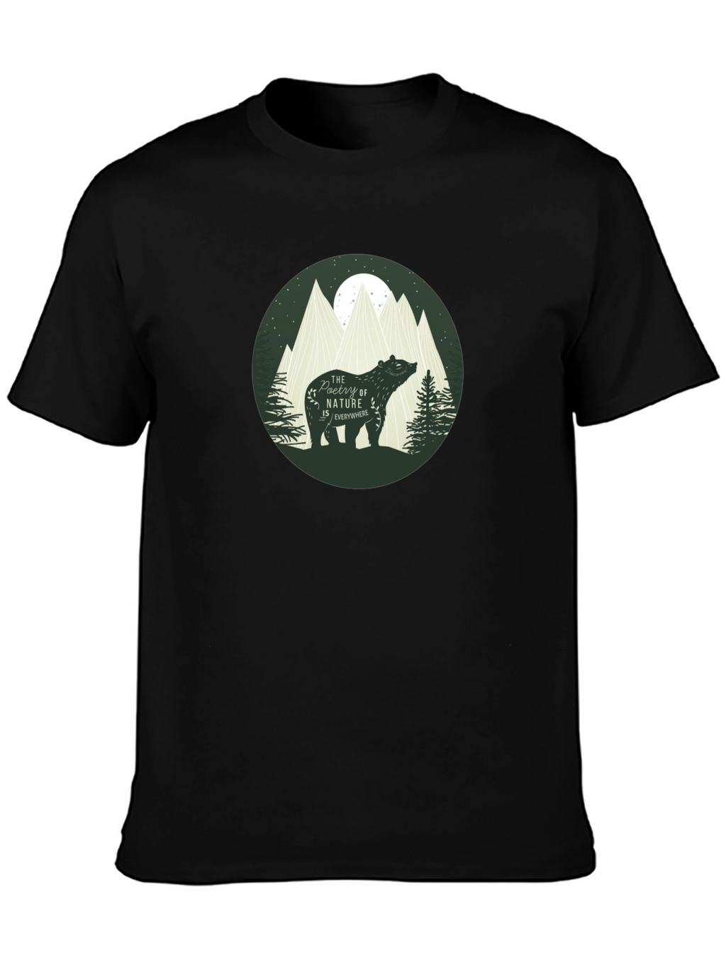 Nature Bear Graphic T-Shirt - Stylish Casual Tee