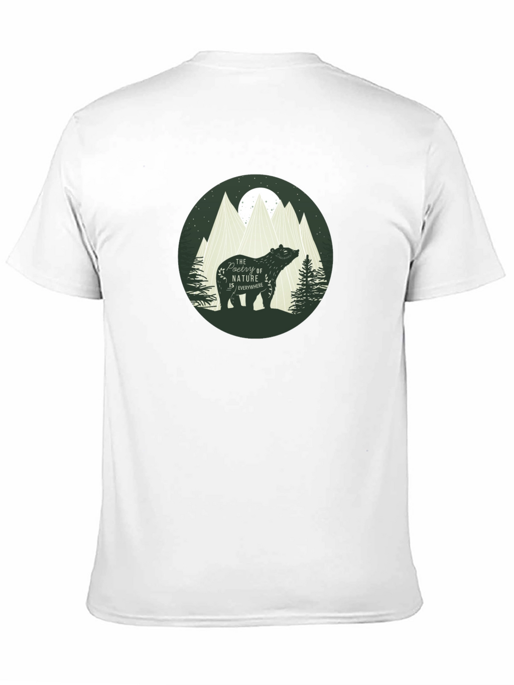 Nature Bear Graphic T-Shirt - Stylish Casual Tee