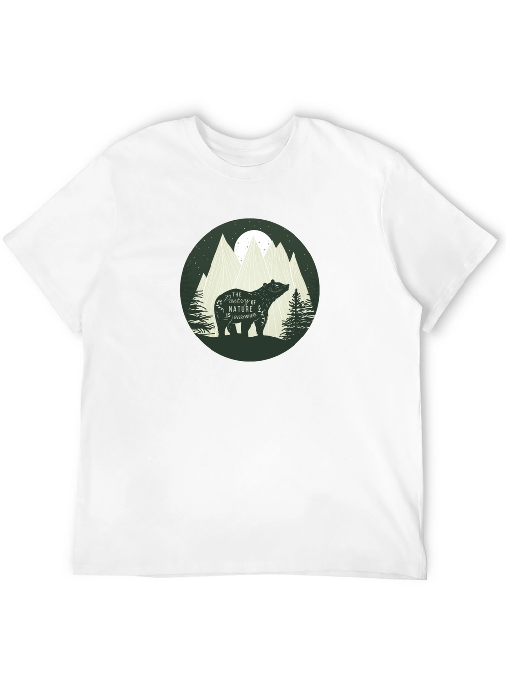 Nature Bear Graphic T-Shirt - Stylish Casual Tee