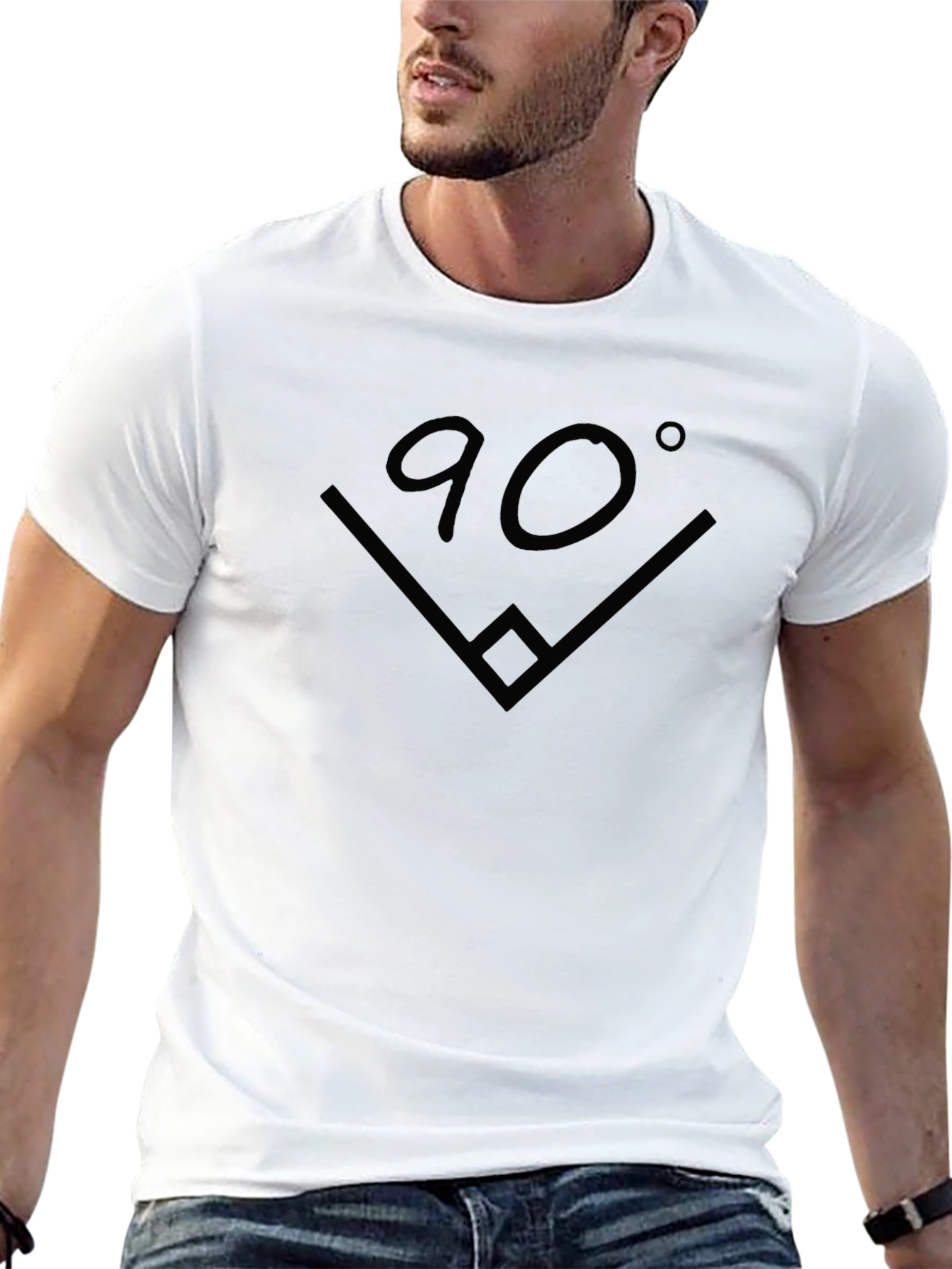 90 Degree Angle Graphic T-Shirt