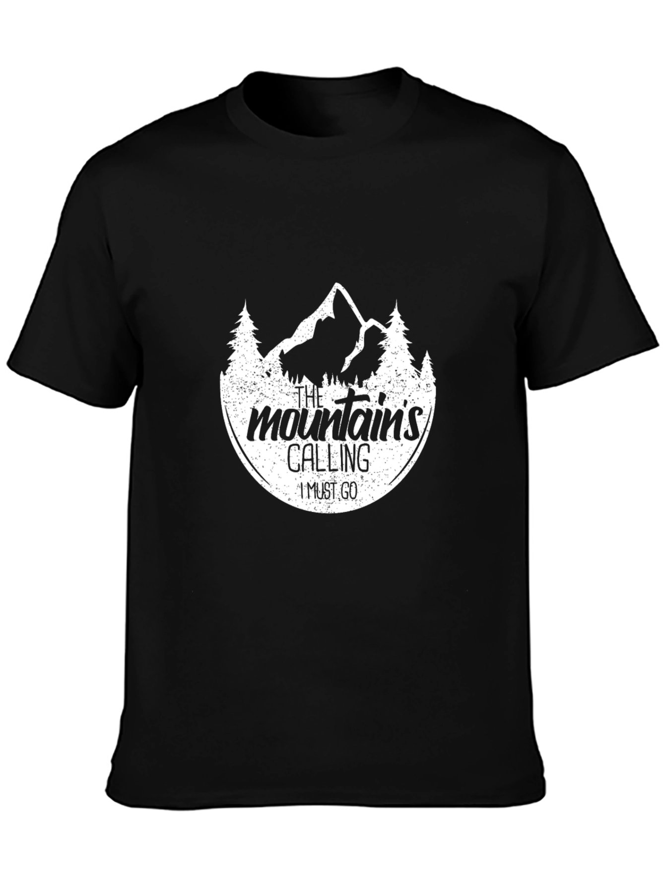 Mountain Calling Black Graphic Tee