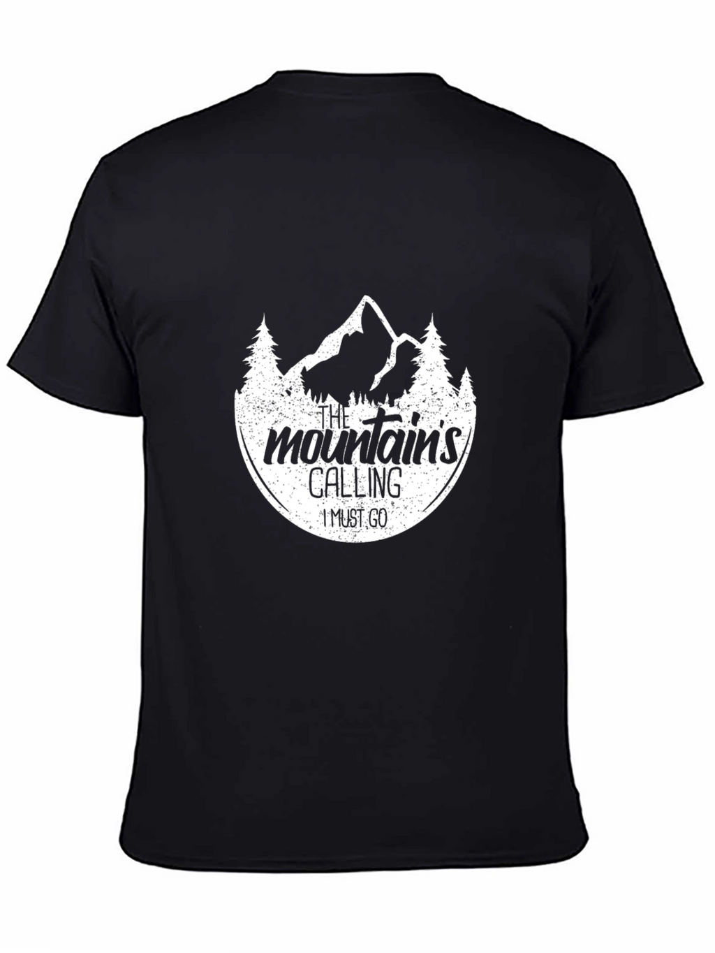 Mountain Calling Black Graphic Tee