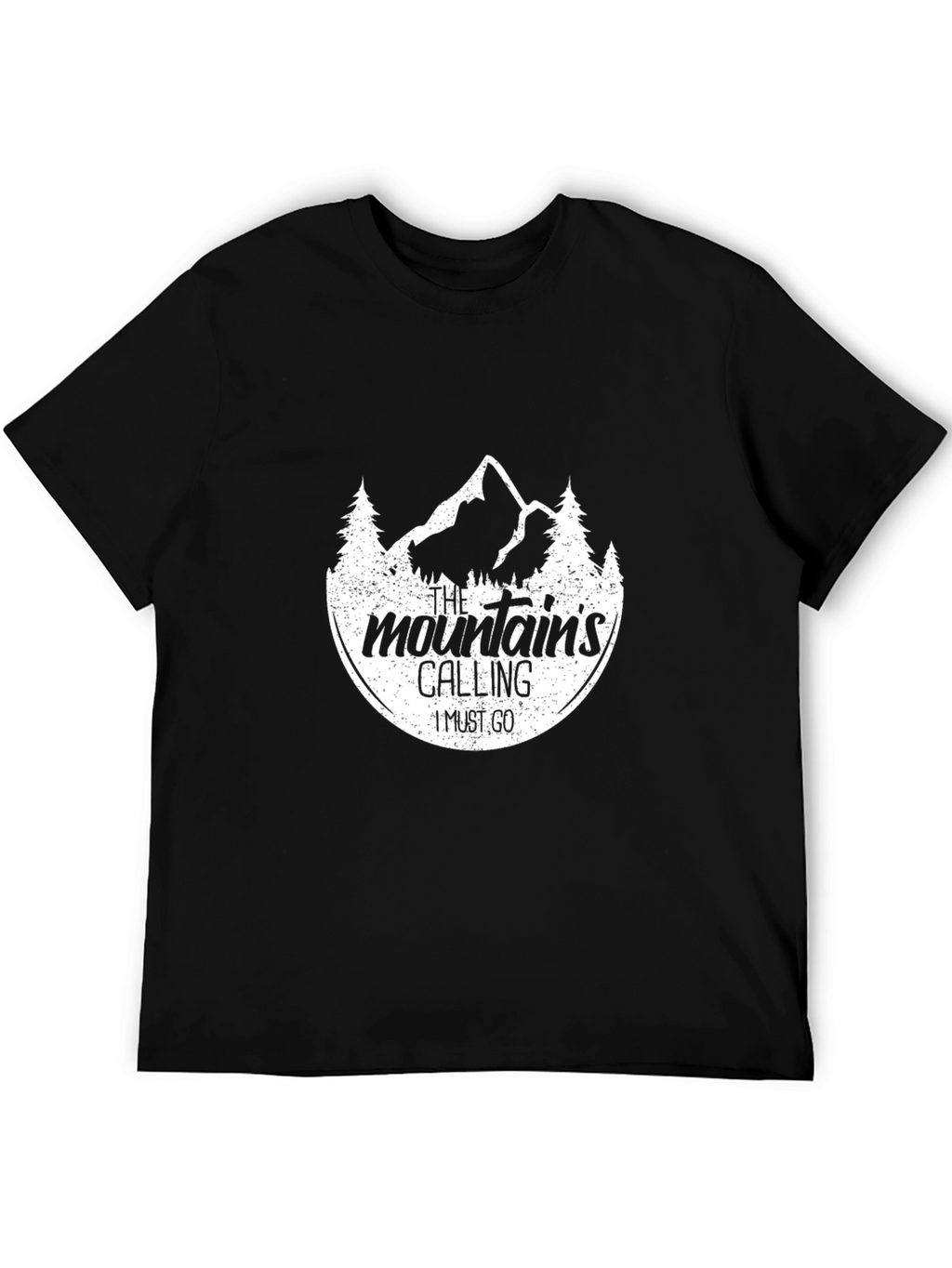 Mountain Calling Black Graphic Tee