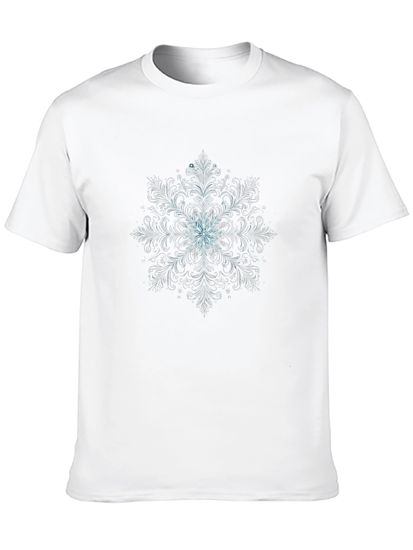 Snowflake Graphic Tee - Stylish Black T-Shirt