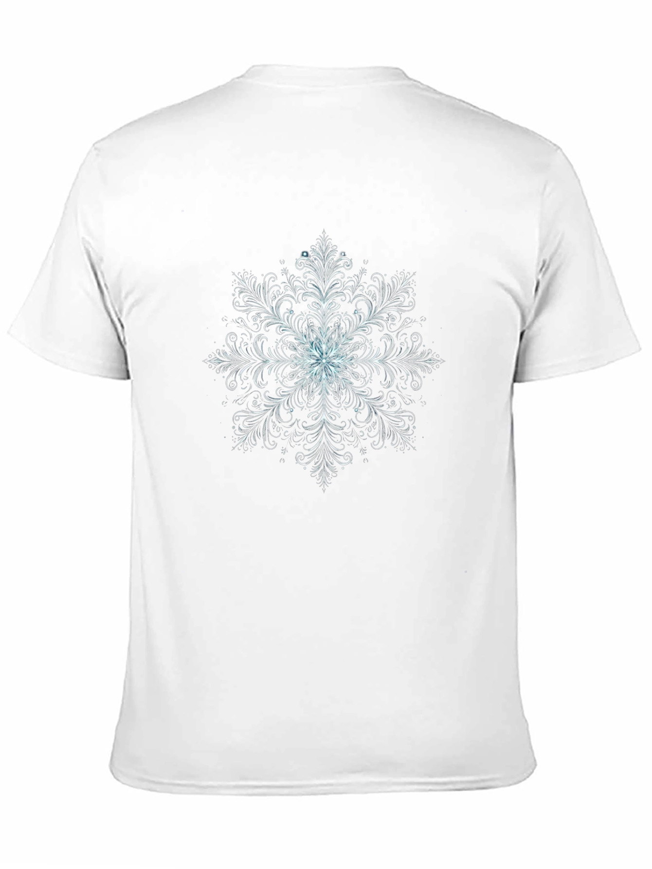 Snowflake Graphic Tee - Stylish Black T-Shirt
