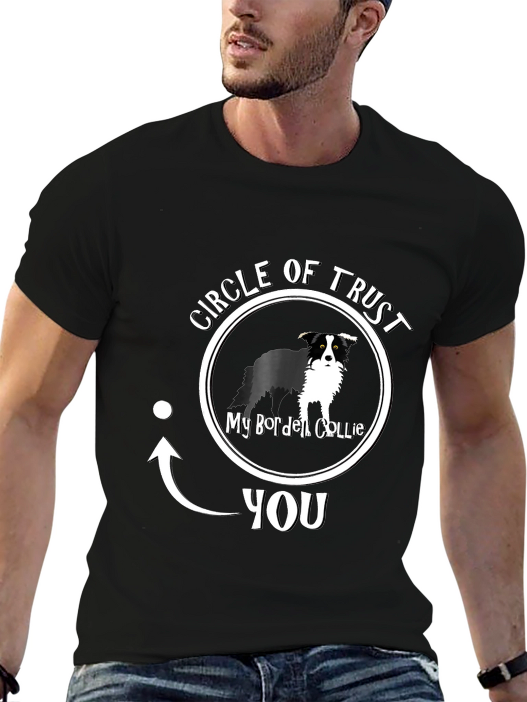 Circle of Trust Border Collie Graphic T-Shirt