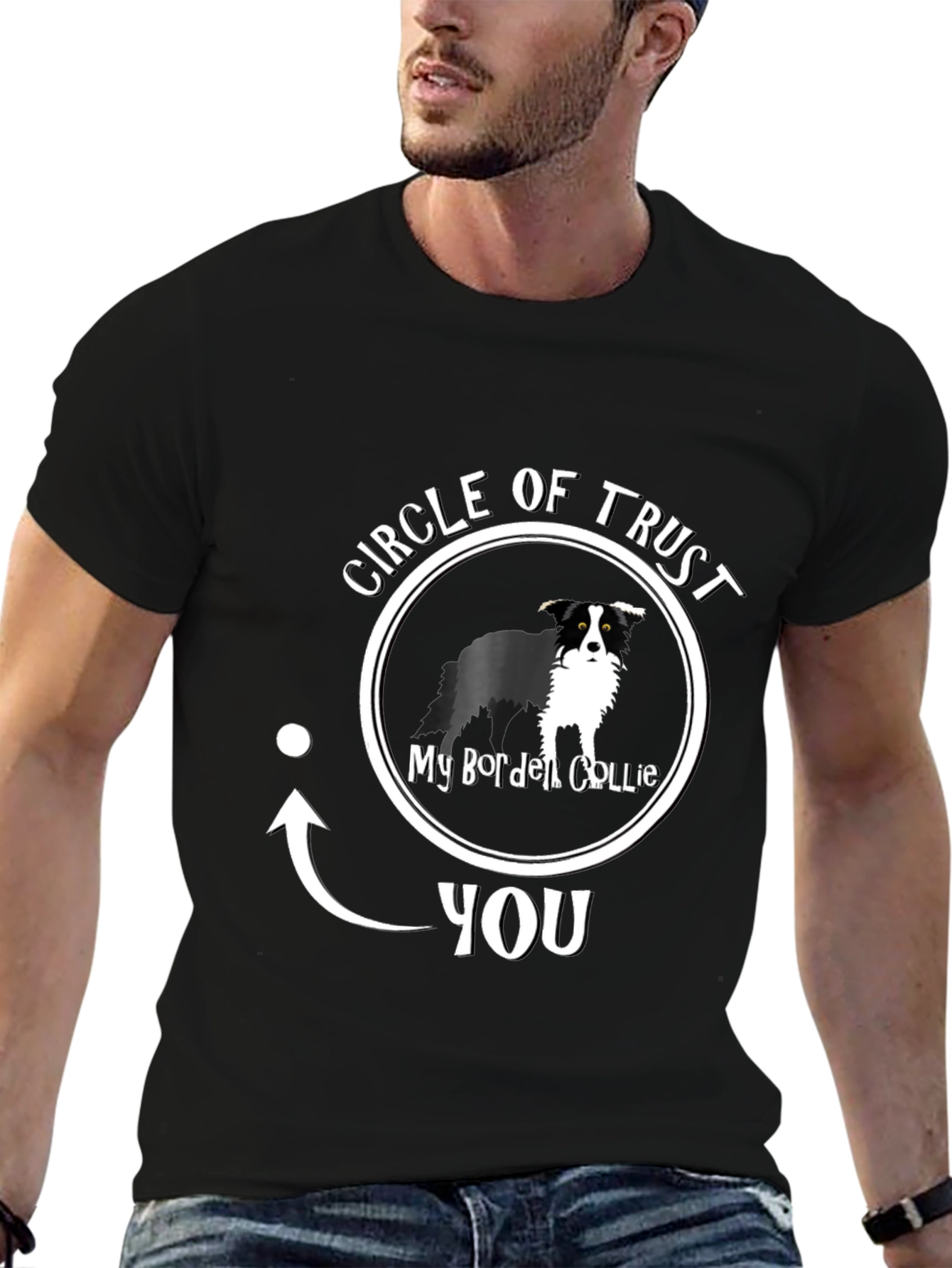 Circle of Trust Border Collie Graphic T-Shirt