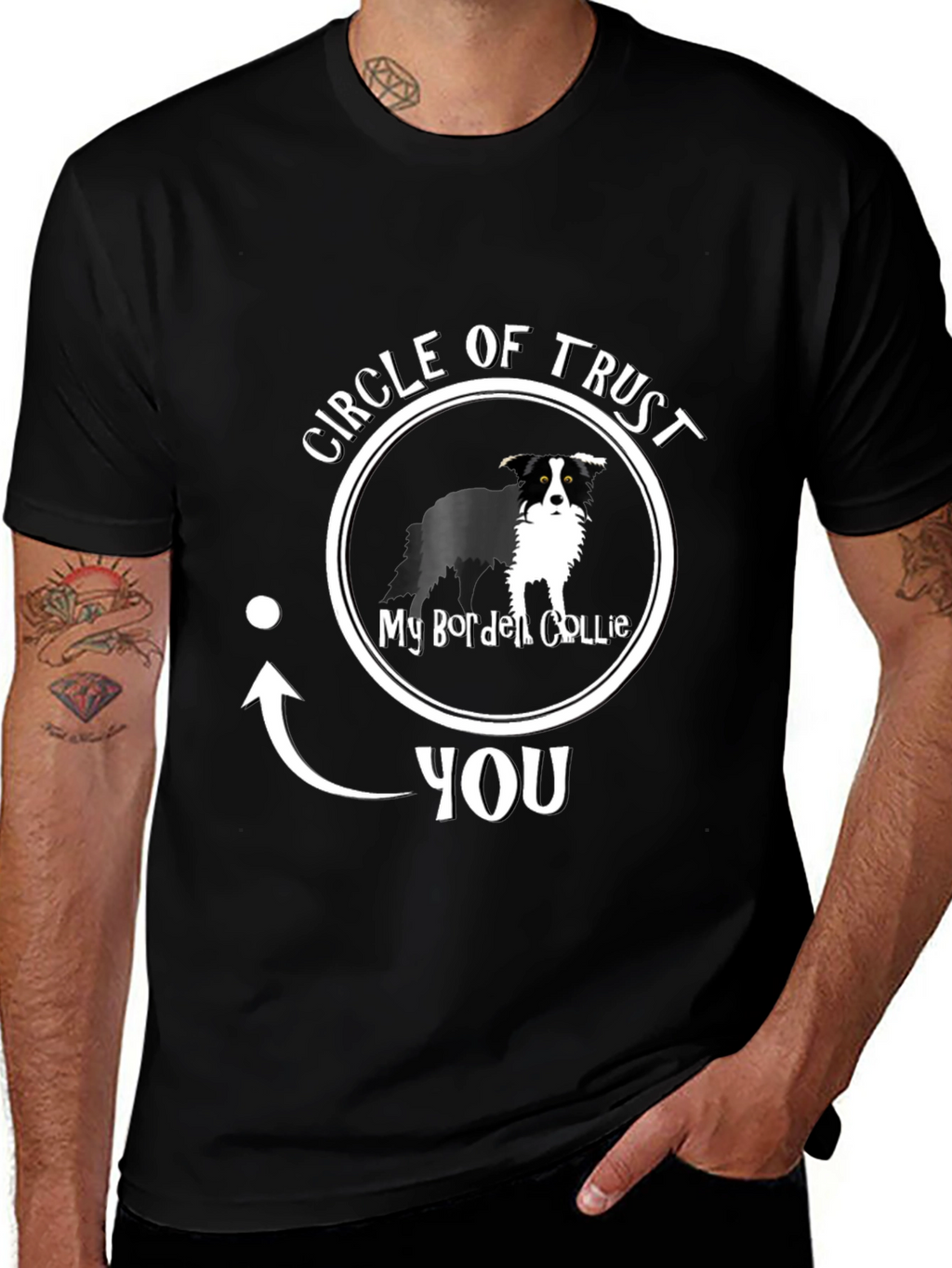 Circle of Trust Border Collie Graphic T-Shirt