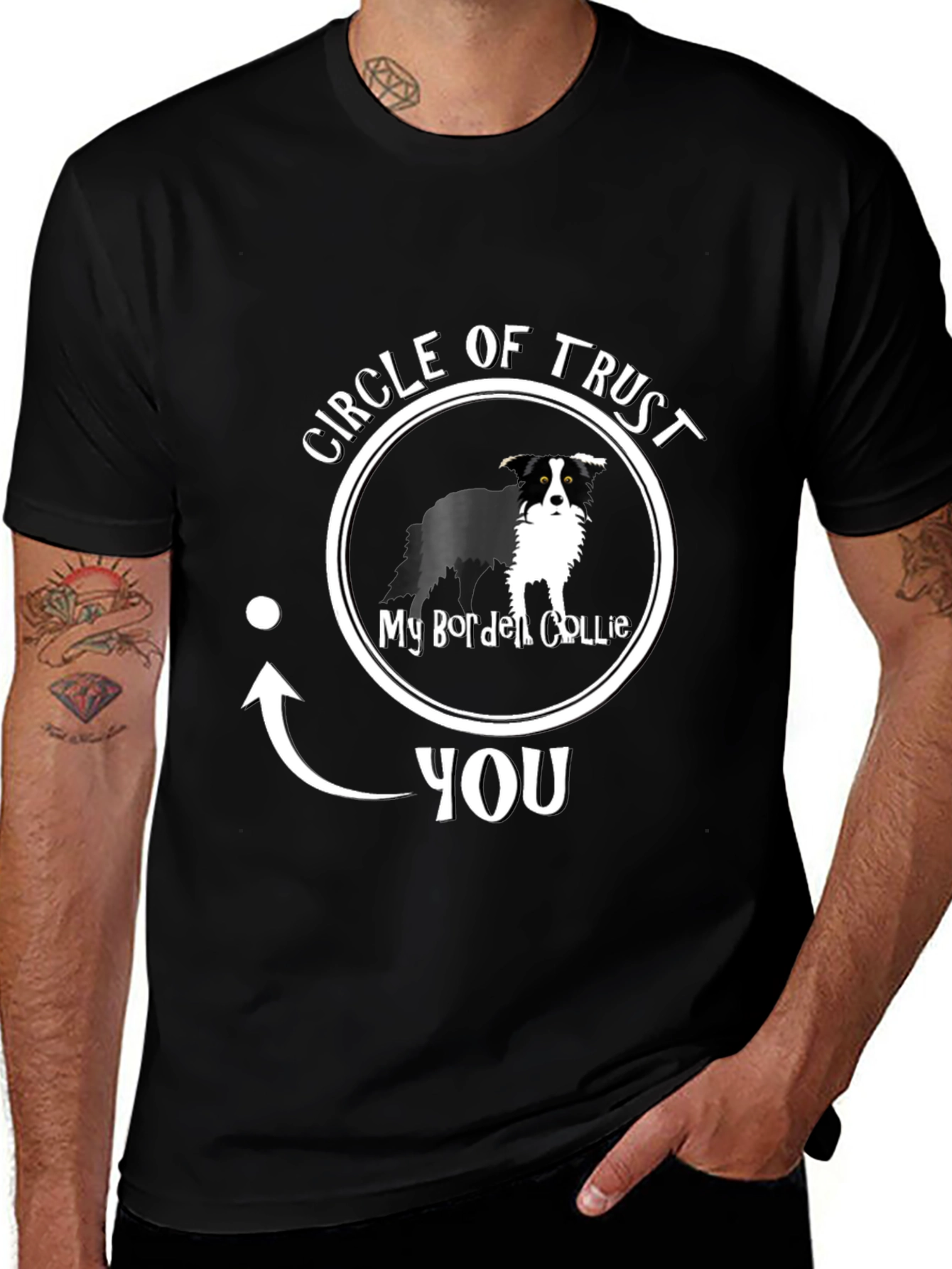Circle of Trust Border Collie Graphic T-Shirt