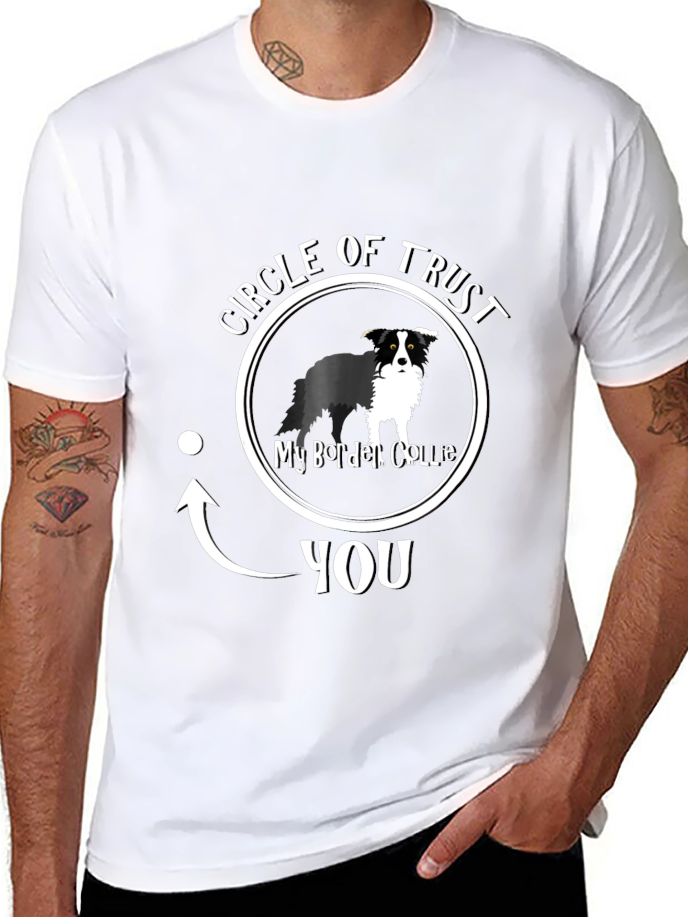 Circle of Trust Border Collie Graphic T-Shirt