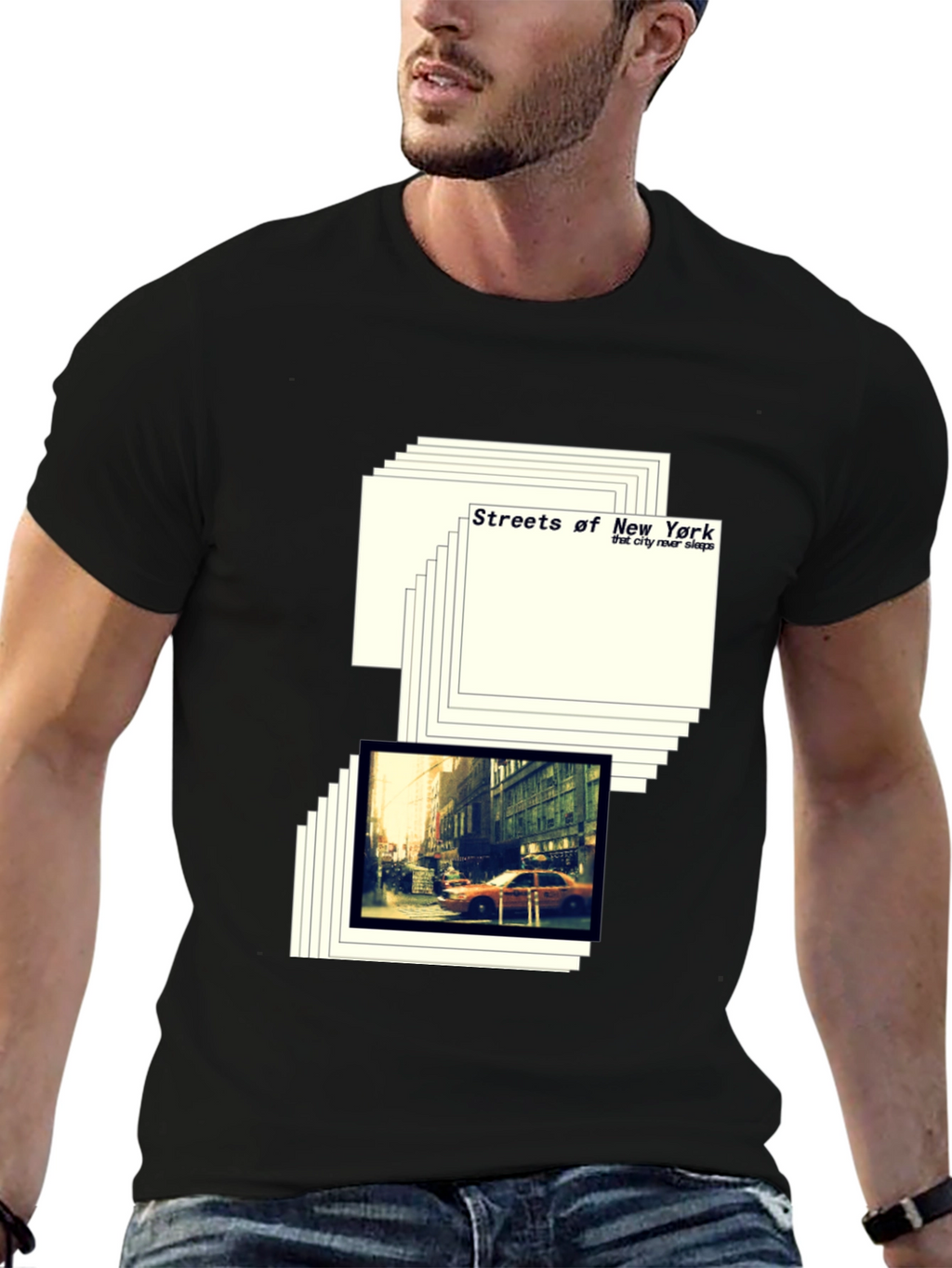 Streets of New York Graphic Print T-Shirt