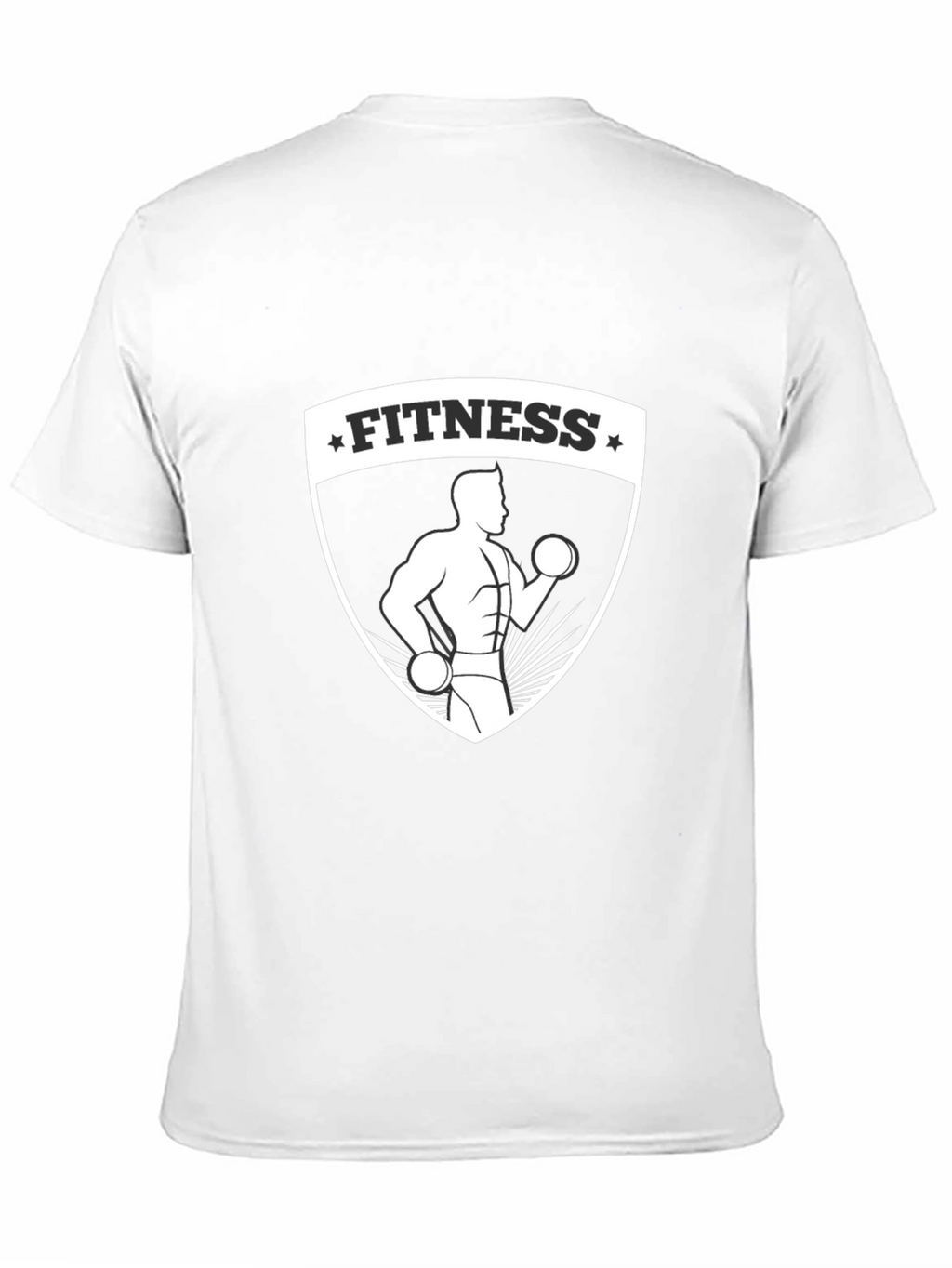 Fitness Graphic Black T-Shirt for Men