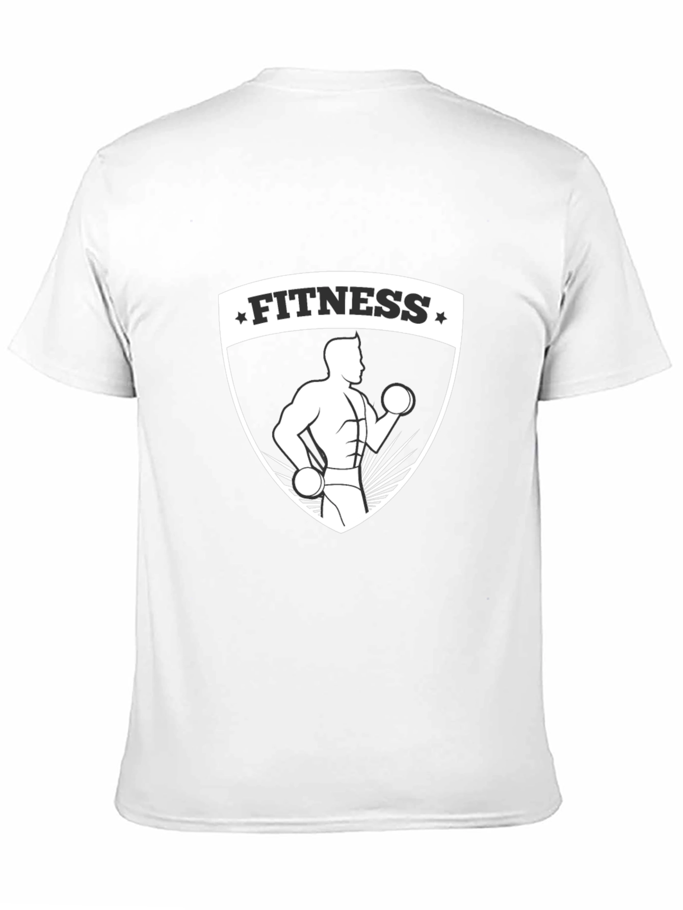 Fitness Graphic Black T-Shirt for Men
