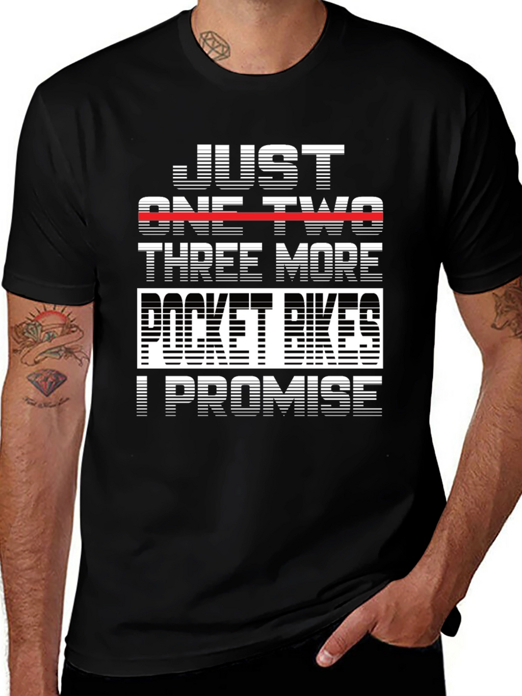 Just One Two Three More Pocket Bikes T-Shirt