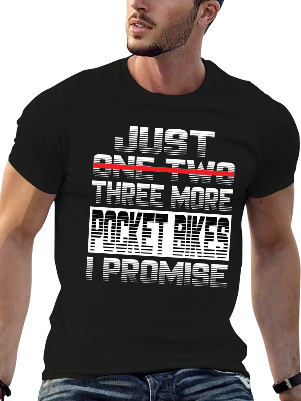 Just One Two Three More Pocket Bikes T-Shirt
