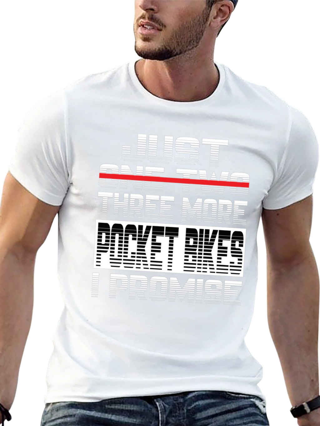Just One Two Three More Pocket Bikes T-Shirt