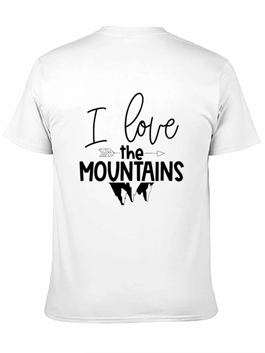I Love The Mountains Black T-Shirt