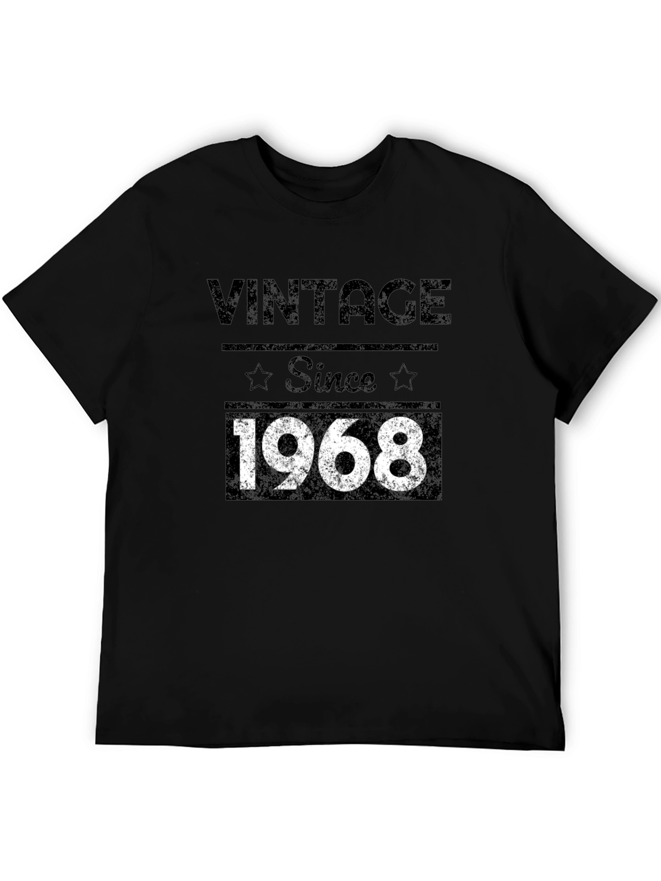 Vintage Since 1968 Graphic Tee - Black