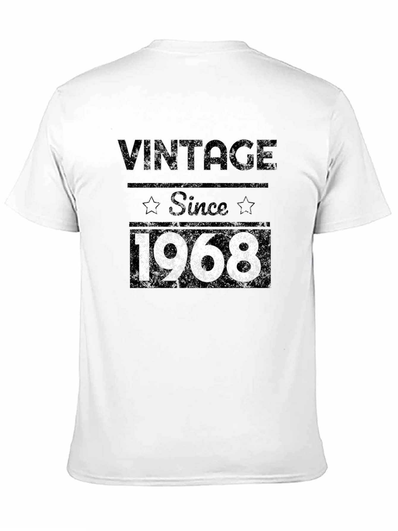 Vintage Since 1968 Graphic Tee - Black