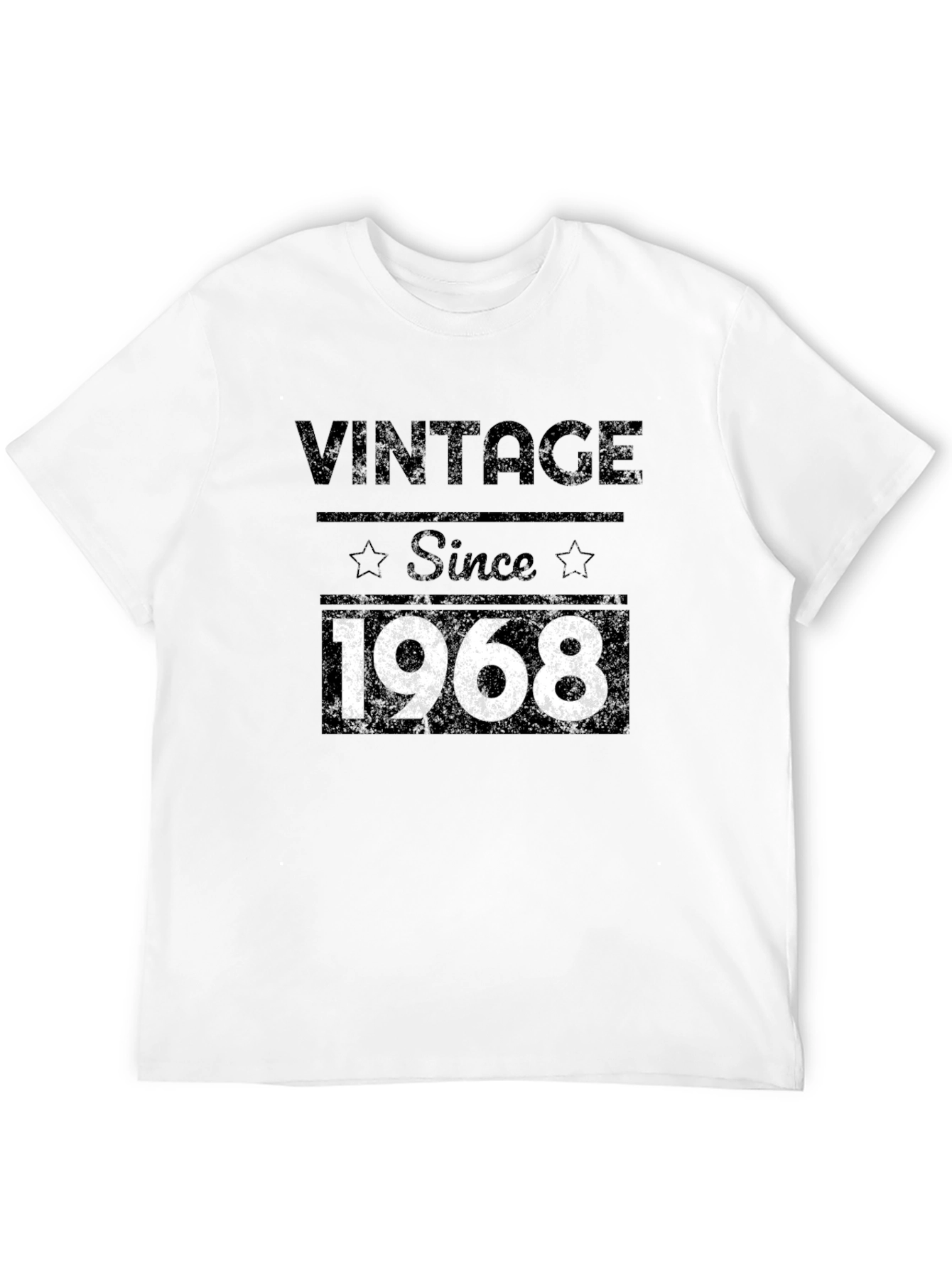 Vintage Since 1968 Graphic Tee - Black