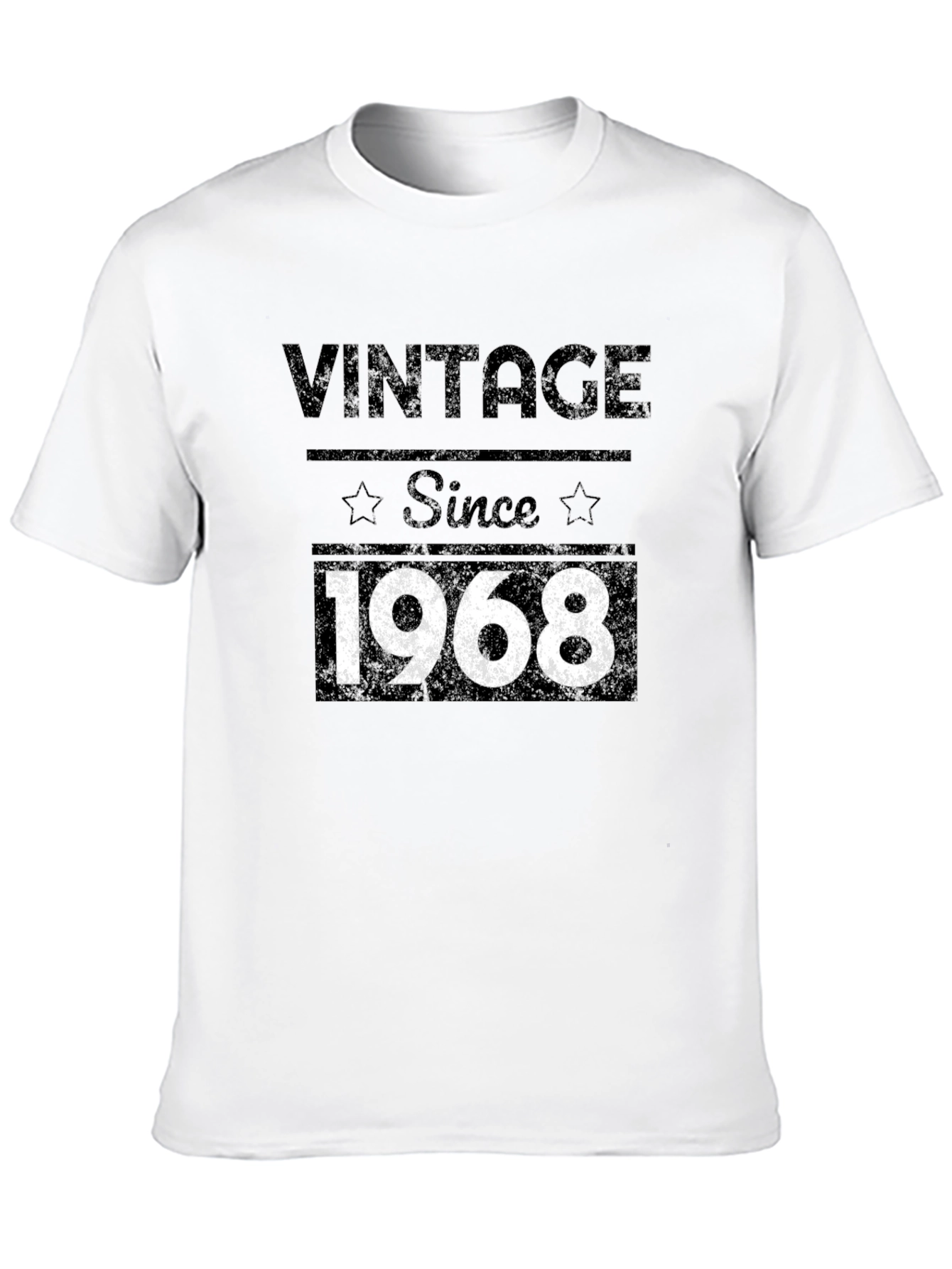 Vintage Since 1968 Graphic Tee - Black