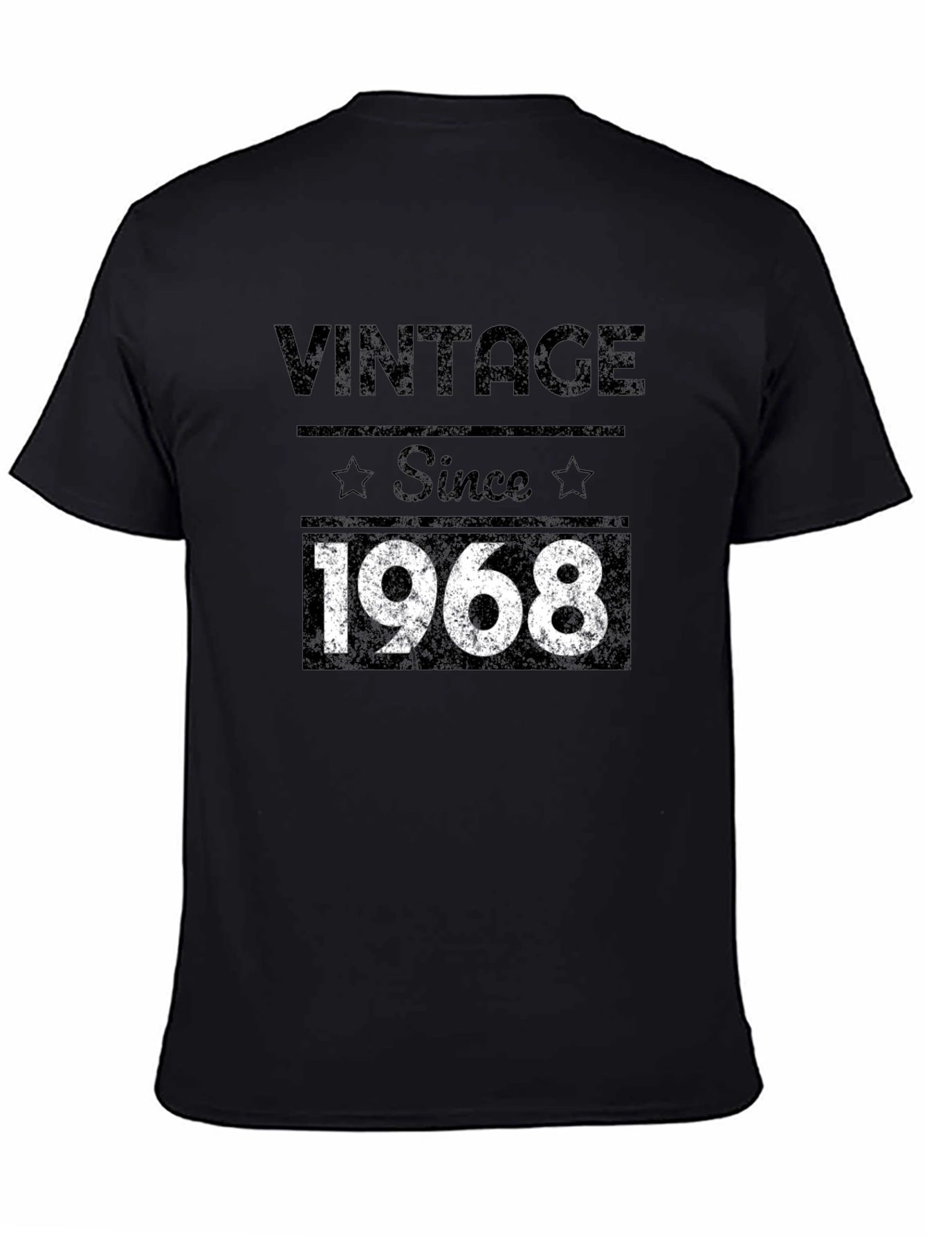 Vintage Since 1968 Graphic Tee - Black